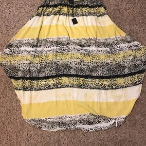 Kardashian Yellow and Black Patterned Women's Skirt